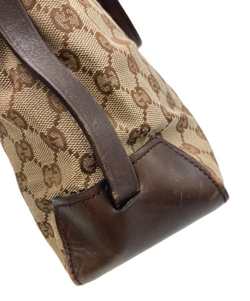 GUCCI（グッチ）GUCCI (グッチ) GGキャンバス　トートバッグ ベージュ・ブラウンの古着・服飾アイテム
