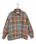 simply complicated（シンプリーコンプリケイティド）の古着「FLANNEL CHECK OVER SHIRT」｜ブルー×ブラウン