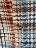 中古・古着 simply complicated (シンプリーコンプリケイティド) FLANNEL CHECK OVER SHIRT ブルー×ブラウン サイズ:2：25000円
