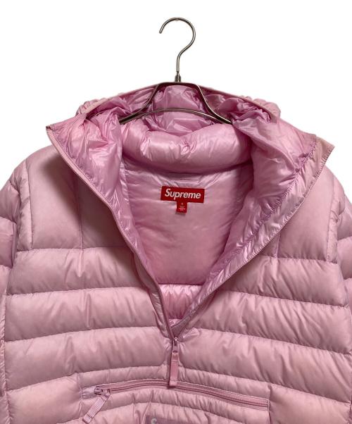 SUPREME（シュプリーム）SUPREME (シュプリーム) Micro Down Half Zip Hooded Pullover ピンク サイズ:Sの古着・服飾アイテム