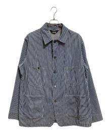 OSH KOSH B'gosh（オシュコシュ ビゴッシュ）の古着「ヒッコリーカバール」｜ネイビー