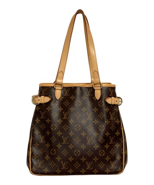 LOUIS VUITTON（ルイ ヴィトン）LOUIS VUITTON (ルイ ヴィトン) バティニョール・ヴェルティカル ブラウン・ベージュの古着・服飾アイテム