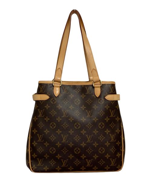 LOUIS VUITTON（ルイ ヴィトン）LOUIS VUITTON (ルイ ヴィトン) バティニョール・ヴェルティカル ブラウン・ベージュの古着・服飾アイテム