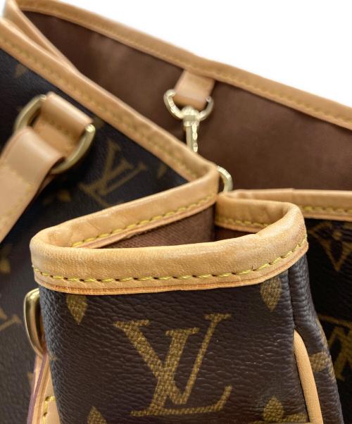 LOUIS VUITTON（ルイ ヴィトン）LOUIS VUITTON (ルイ ヴィトン) バティニョール・ヴェルティカル ブラウン・ベージュの古着・服飾アイテム