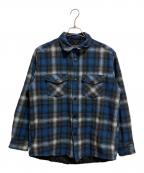 PENDLETONペンドルトン）の古着「キルティングオンブレチェックシャツジャケット」｜ブルー