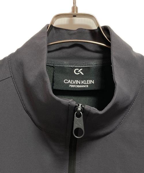 Calvin Klein（カルバンクライン）Calvin Klein (カルバンクライン) スタンドカラージャケット グレー サイズ:Mの古着・服飾アイテム