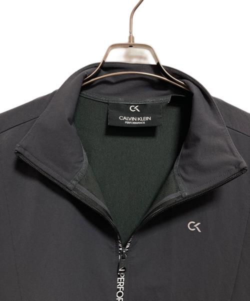 Calvin Klein（カルバンクライン）Calvin Klein (カルバンクライン) スタンドカラージャケット グレー サイズ:Mの古着・服飾アイテム