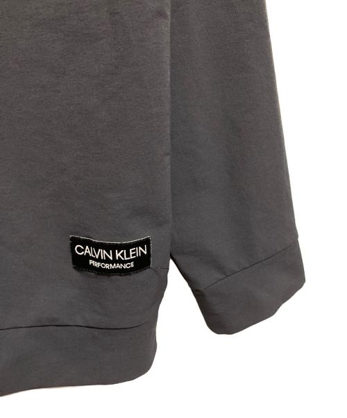 Calvin Klein（カルバンクライン）Calvin Klein (カルバンクライン) スタンドカラージャケット グレー サイズ:Mの古着・服飾アイテム