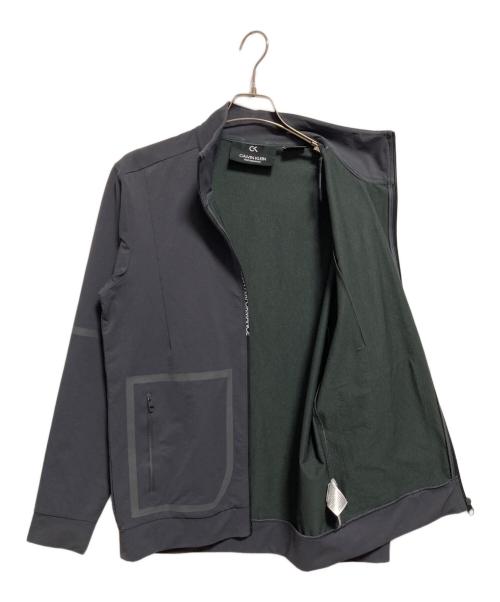 Calvin Klein（カルバンクライン）Calvin Klein (カルバンクライン) スタンドカラージャケット グレー サイズ:Mの古着・服飾アイテム