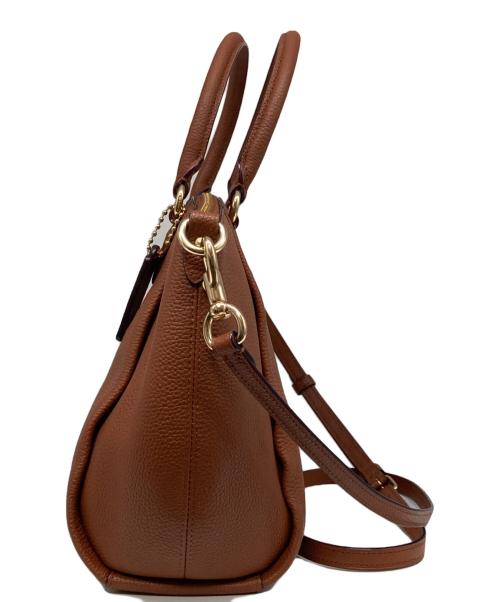 COACH（コーチ）COACH (コーチ) エリス サッチェル ストラップショルダーバッグ ブラウンの古着・服飾アイテム