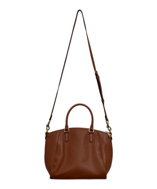 COACH（コーチ）COACH (コーチ) エリス サッチェル ストラップショルダーバッグ ブラウンの古着・服飾アイテム