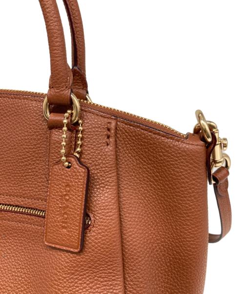 COACH（コーチ）COACH (コーチ) エリス サッチェル ストラップショルダーバッグ ブラウンの古着・服飾アイテム