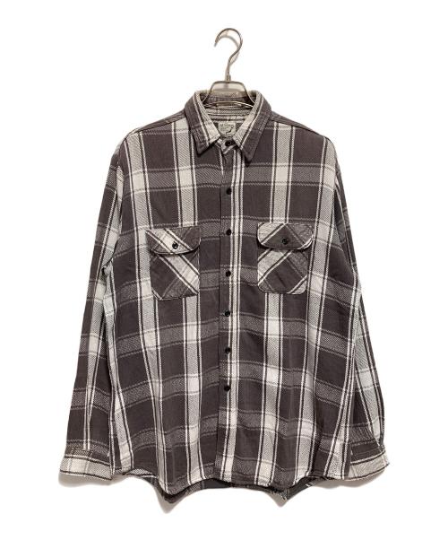 orSlow（オアスロウ）orSlow (オアスロウ) チェックシャツ ブラウン×ホワイト サイズ:L（3）の古着・服飾アイテム