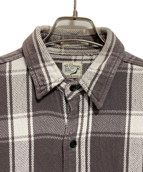 orSlow（オアスロウ）orSlow (オアスロウ) チェックシャツ ブラウン×ホワイト サイズ:L（3）の古着・服飾アイテム