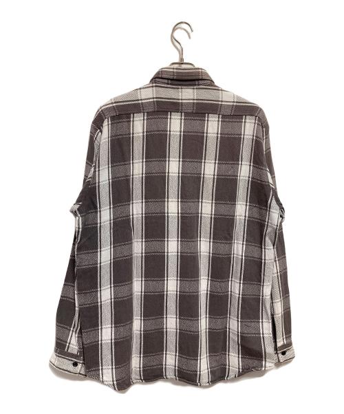 orSlow（オアスロウ）orSlow (オアスロウ) チェックシャツ ブラウン×ホワイト サイズ:L（3）の古着・服飾アイテム