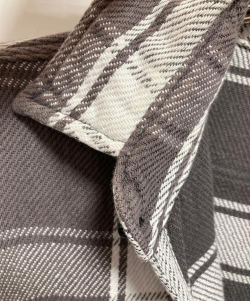orSlow（オアスロウ）orSlow (オアスロウ) チェックシャツ ブラウン×ホワイト サイズ:L（3）の古着・服飾アイテム
