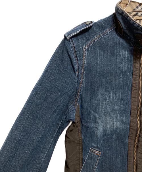 BURBERRY BLACK LABEL（バーバリーブラックレーベル）BURBERRY BLACK LABEL (バーバリーブラックレーベル) ノバチェックジップアップデニムジャケット インディゴ サイズ:Mの古着・服飾アイテム