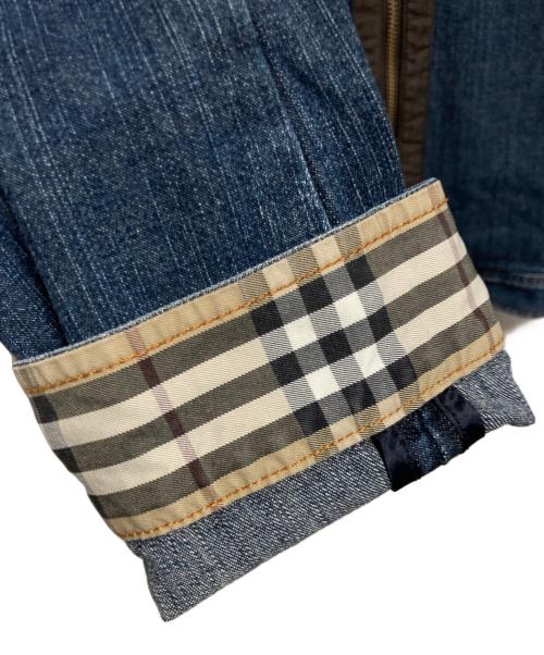 BURBERRY BLACK LABEL（バーバリーブラックレーベル）BURBERRY BLACK LABEL (バーバリーブラックレーベル) ノバチェックジップアップデニムジャケット インディゴ サイズ:Mの古着・服飾アイテム