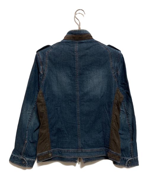 BURBERRY BLACK LABEL（バーバリーブラックレーベル）BURBERRY BLACK LABEL (バーバリーブラックレーベル) ノバチェックジップアップデニムジャケット インディゴ サイズ:Mの古着・服飾アイテム