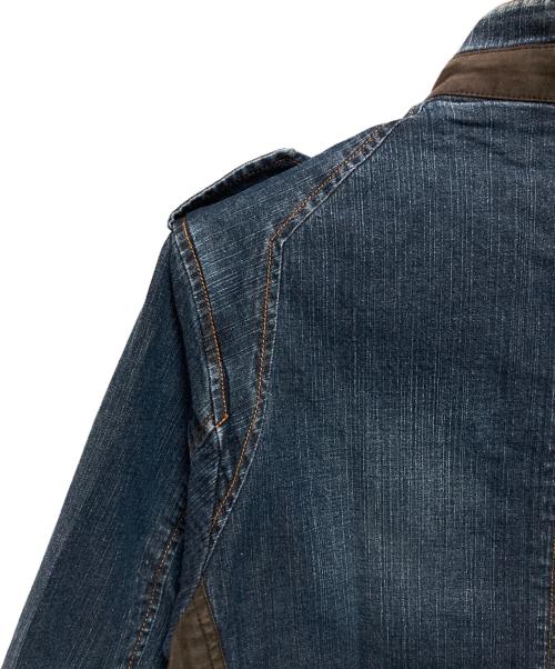 BURBERRY BLACK LABEL（バーバリーブラックレーベル）BURBERRY BLACK LABEL (バーバリーブラックレーベル) ノバチェックジップアップデニムジャケット インディゴ サイズ:Mの古着・服飾アイテム