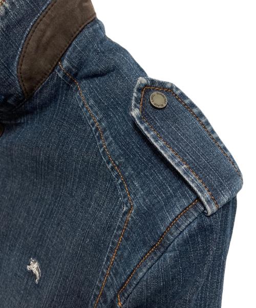 BURBERRY BLACK LABEL（バーバリーブラックレーベル）BURBERRY BLACK LABEL (バーバリーブラックレーベル) ノバチェックジップアップデニムジャケット インディゴ サイズ:Mの古着・服飾アイテム