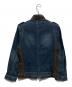 BURBERRY BLACK LABEL (バーバリーブラックレーベル) ノバチェックジップアップデニムジャケット インディゴ サイズ:M：12000円