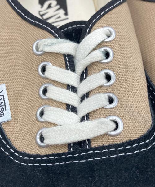 VANS（ヴァンズ）VANS (ヴァンズ) スウェード切り替えキャンバススニーカー ベージュ×ブラック サイズ:US10の古着・服飾アイテム