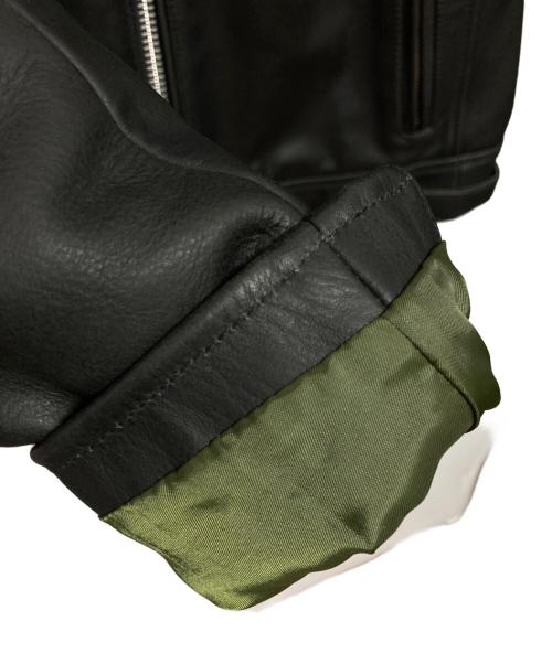 AVIREX（アヴィレックス）AVIREX (アヴィレックス) OILY COW TRACKER JACKET ブラック サイズ:Lの古着・服飾アイテム