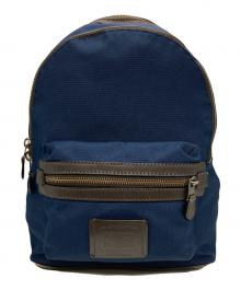 COACH（コーチ）の古着「アカデミーバックパック」｜ブラウン×ネイビー