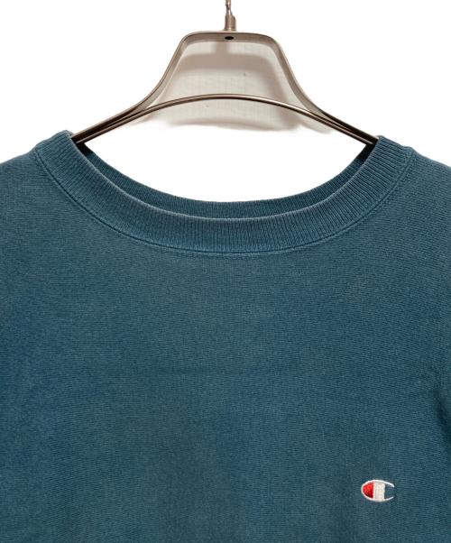 Champion REVERSE WEAVE（チャンピオン リバース ウィーブ）Champion REVERSE WEAVE (チャンピオン リバース ウィーブ) 90s クルーネックスウェット ブルー サイズ:Mの古着・服飾アイテム