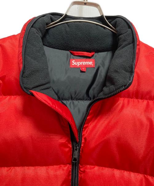SUPREME（シュプリーム）SUPREME (シュプリーム) Reflective Sleeve Logo Puffy Jacket レッド サイズ:Lの古着・服飾アイテム