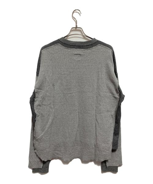 FACETASM（ファセッタズム）FACETASM (ファセッタズム) LAYERD WAFFLE SWEAT グレー サイズ:3の古着・服飾アイテム