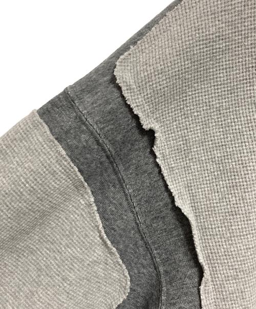 FACETASM（ファセッタズム）FACETASM (ファセッタズム) LAYERD WAFFLE SWEAT グレー サイズ:3の古着・服飾アイテム