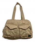PORTERポーター）の古着「BOSTON BAG(S)」｜ベージュ