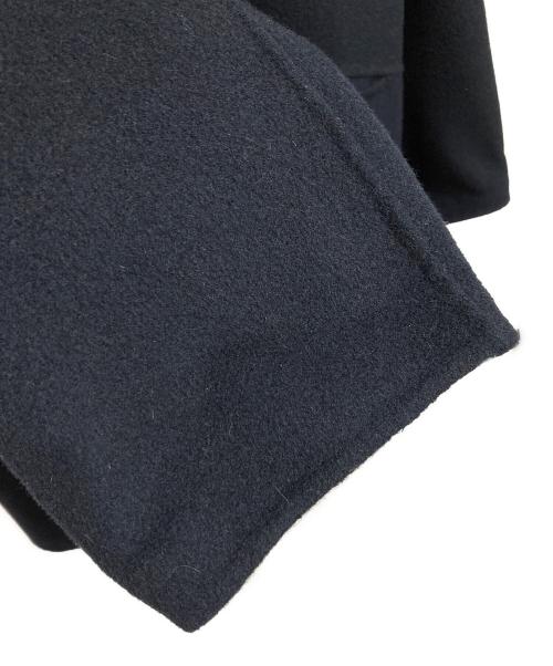 DES PRES（デ プレ）DES PRES (デ プレ) ダブルフェイスメルトン オープンカラーショートコート ネイビー サイズ:36の古着・服飾アイテム