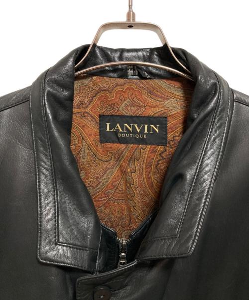 LANVIN BOUTIQUE（ランバン ブティック）LANVIN BOUTIQUE (ランバン ブティック) レザージャケット ブラック サイズ:不明の古着・服飾アイテム