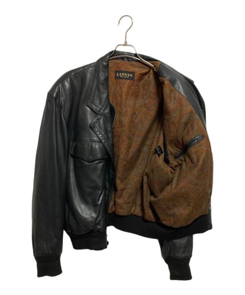 LANVIN BOUTIQUE（ランバン ブティック）LANVIN BOUTIQUE (ランバン ブティック) レザージャケット ブラック サイズ:不明の古着・服飾アイテム