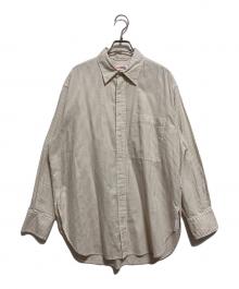 Spick and Span（スピック＆スパン）の古着「オックスルーズシャツ」｜ホワイト×ベージュ