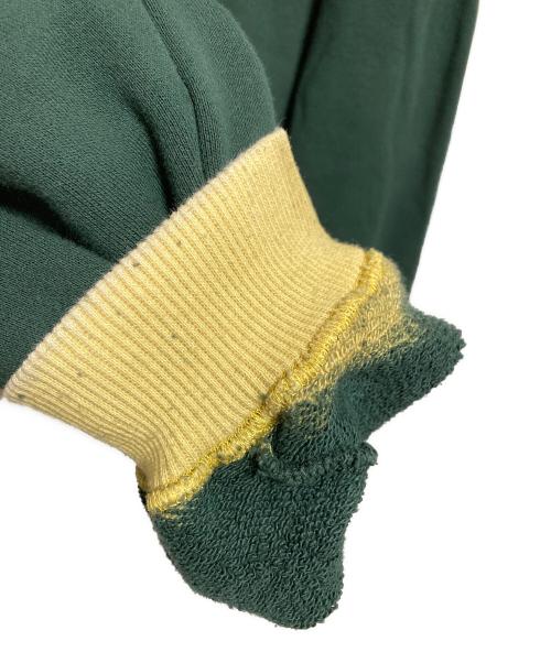 NOMARHYTHM TEXTILE（ノーマリズムテキスタイル）NOMARHYTHM TEXTILE (ノーマリズムテキスタイル) SMU Hand Dye Twist Sweat アイボリー×グリーン サイズ:2の古着・服飾アイテム