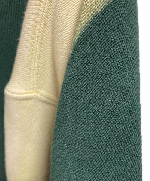 NOMARHYTHM TEXTILE（ノーマリズムテキスタイル）NOMARHYTHM TEXTILE (ノーマリズムテキスタイル) SMU Hand Dye Twist Sweat アイボリー×グリーン サイズ:2の古着・服飾アイテム