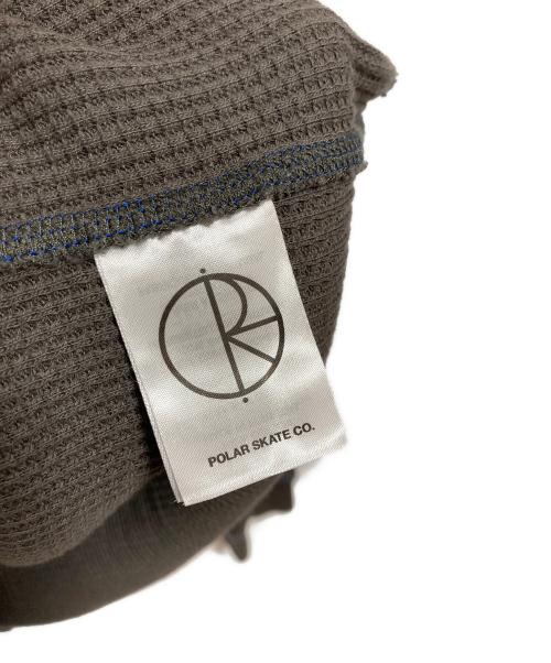 POLAR SKATE CO.（ポーラースケートカンパニー）POLAR SKATE CO. (ポーラースケートカンパニー) サーマルカットソー グレー サイズ:Lの古着・服飾アイテム