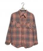 JOURNAL STANDARD×King Koleジャーナルスタンダード×キングコール）の古着「ネルチェックシャツ」｜グレー×ベージュ