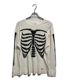Hanes×SUPREME（ヘインズ×シュプリーム）の古着「Bones Thermal Crew」｜ホワイト