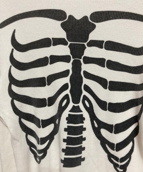 Hanes（ヘインズ）Hanes (ヘインズ) SUPREME (シュプリーム) Bones Thermal Crew ホワイト サイズ:Lの古着・服飾アイテム