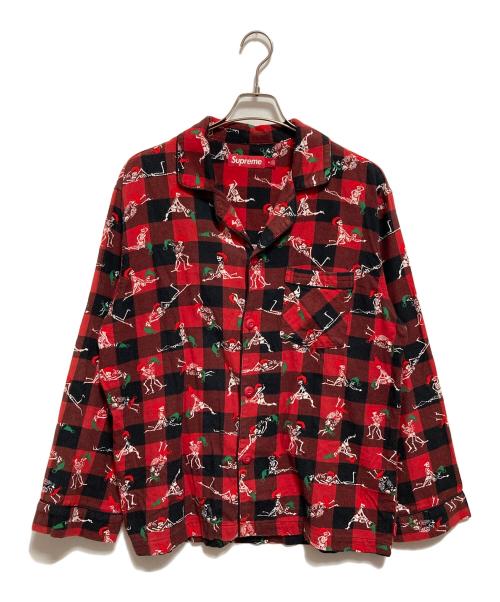 SUPREME（シュプリーム）SUPREME (シュプリーム) Hanes (ヘインズ) Holiday Pajama Set Plaid レッド サイズ:Mの古着・服飾アイテム