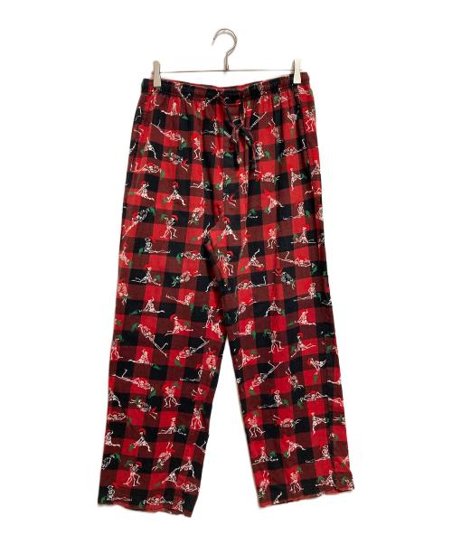 SUPREME（シュプリーム）SUPREME (シュプリーム) Hanes (ヘインズ) Holiday Pajama Set Plaid レッド サイズ:Mの古着・服飾アイテム