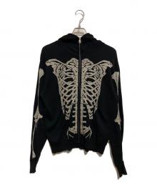 Heaven by Marc Jacobs（ヘブンバイマークジェイコブス）の古着「skull bone hoodie」｜グレー