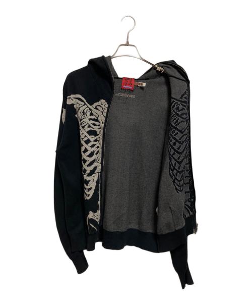 Heaven by Marc Jacobs（ヘブンバイマークジェイコブス）Heaven by Marc Jacobs (ヘブンバイマークジェイコブス) skull bone hoodie グレー サイズ:Sの古着・服飾アイテム