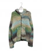 BEAMS FUTURE ARCHIVEビームスフューチャーアーカイブ）の古着「SHAGGY ZIP PARKA」｜グリーン×ブルー