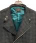 中古・古着 BEAMS PLUS (ビームスプラス) Riders Jacket Neon Plaid グリーン×ブラック サイズ:M：10000円